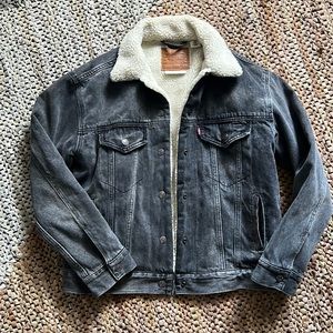 Levi Strauss Shearling Lined Denim Jacket SM